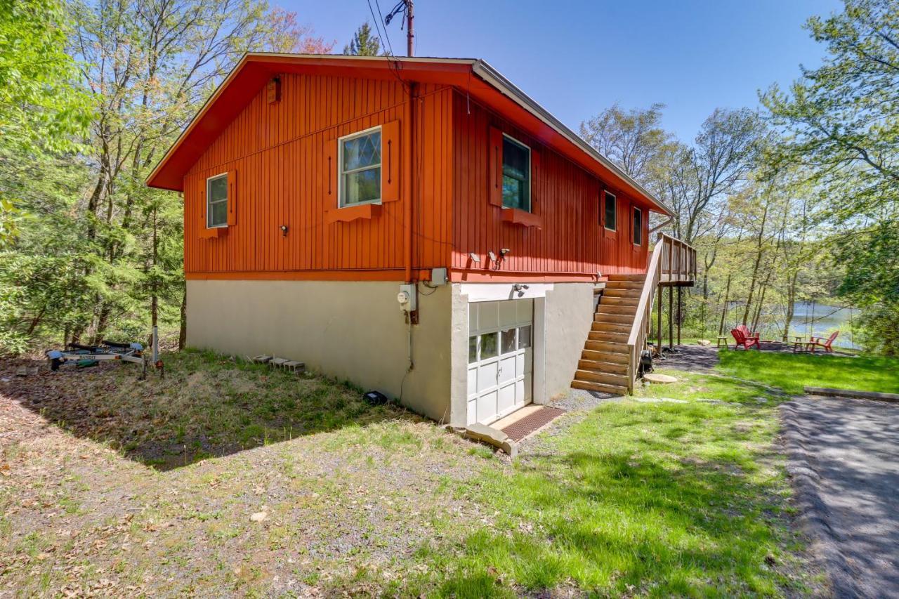 Lakefront Poconos Vacation Rental With Swim Dock! Long Pond 외부 사진